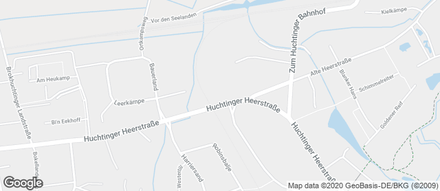 Karte mit Standort von Huchting