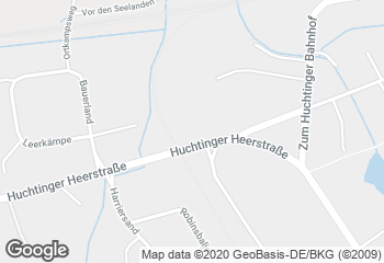 Karte mit Standort von Huchting