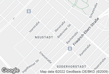 Karte mit Standort von Starke Bäcker Neustadt