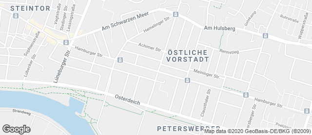 Karte mit Standort von Bäckerei Rolf Peterswerder
