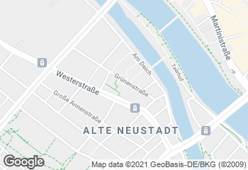 Karte mit Standort von Baalk Backbord Westerstraße