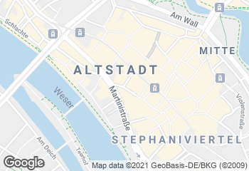 Karte mit Standort von Innenstadt