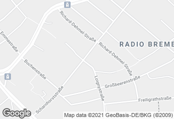 Karte mit Standort von Bäckerei und Konditorei Peer Ruchel