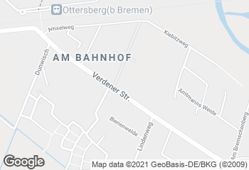 Karte mit Standort von Bäckerei Fricke