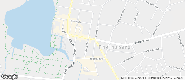 Karte mit Standort von Unser Bäcker Reinhold GmbH - Rheinsberg