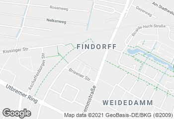 Karte mit Standort von Findorff