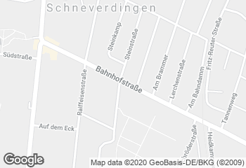 Karte mit Standort von Bahnhofstraße