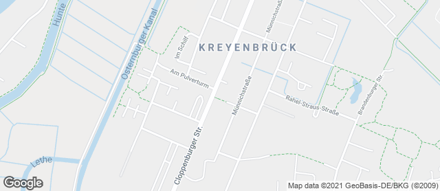 Karte mit Standort von Müller & Egerer Bäckerei und Konditorei Cloppenburger Straße
