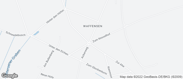 Karte mit Standort von Bäckerei Fricke