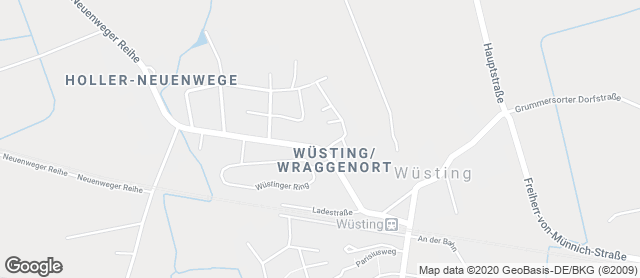 Karte mit Standort von Müller & Egerer Bäckerei und Konditorei NP Wüsting