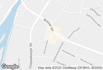 Karte mit Standort von Bremer Straße