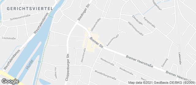Karte mit Standort von Müller & Egerer Bäckerei und Konditorei GmbH