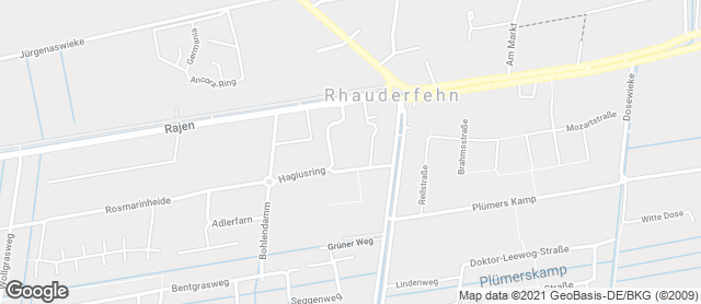 Karte mit Standort von Bäckerei Hoppmann KG