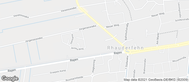 Karte mit Standort von Rhauderfehn