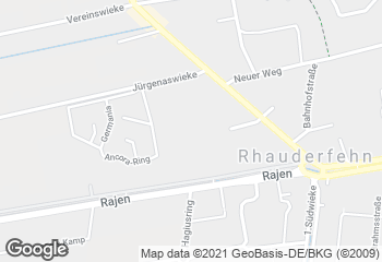 Karte mit Standort von Rhauderfehn