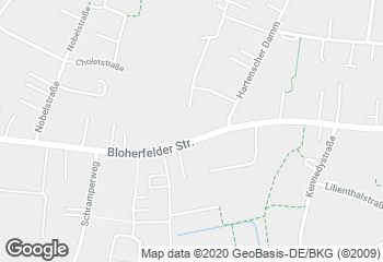 Karte mit Standort von Le Café Bloherfelde