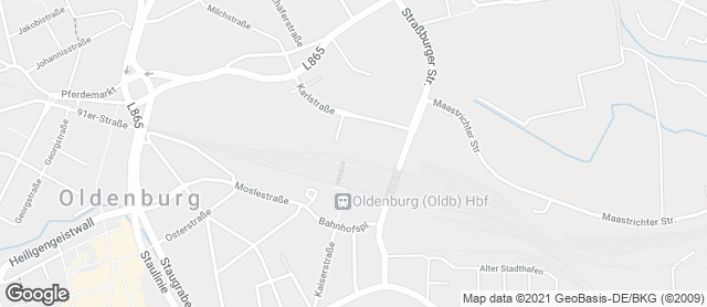 Karte mit Standort von Müller & Egerer Bäckerei und Konditorei Bahnhof Nord