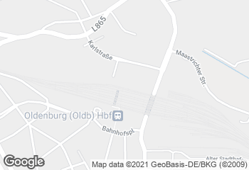 Karte mit Standort von Müller & Egerer Bäckerei und Konditorei Bahnhof Nord