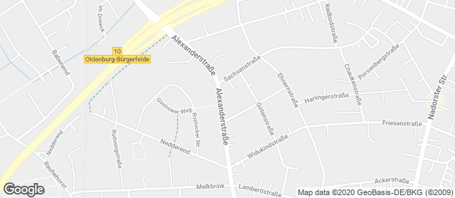 Karte mit Standort von Alexanderstraße
