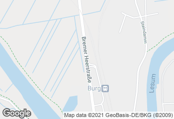 Karte mit Standort von Müller & Egerer Bäckerei und Konditorei REWE Gröpelingen HB