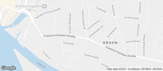Karte mit Standort von Bäckerei Rolf Grohn