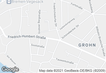 Karte mit Standort von Bäckerei Rolf Grohn