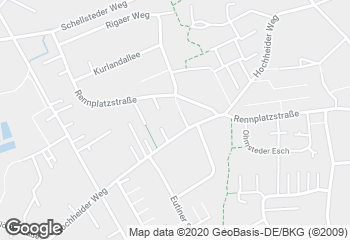 Karte mit Standort von Hochheiderweg