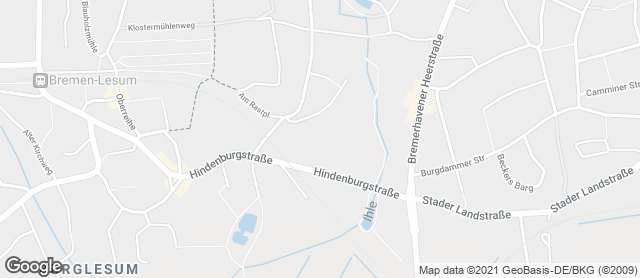 Karte mit Standort von Starke Bäcker Lesum