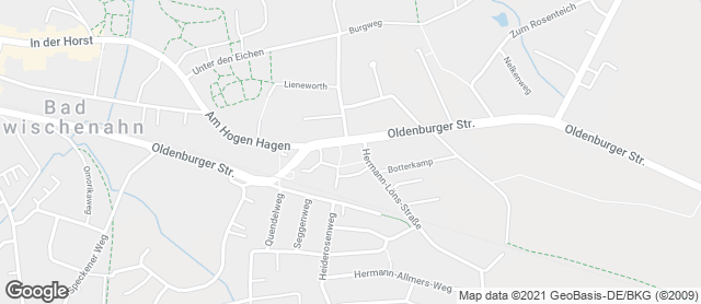 Karte mit Standort von Bruno der Oldenbäcker löffel und bisquit