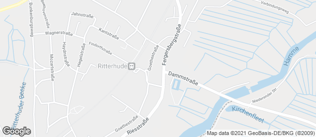Karte mit Standort von Bäckerei Behrens Ritterhude REWE
