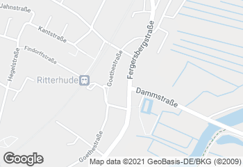 Karte mit Standort von Bäckerei Behrens Ritterhude REWE