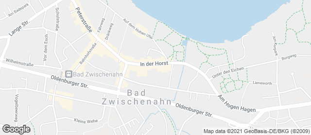 Karte mit Standort von Le Café Bad Zwischenahn