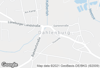 Karte mit Standort von Bäckerei Harms (Filiale Dahlenburg) Im REWE