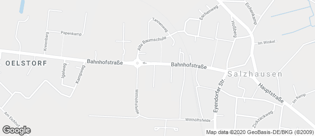 Karte mit Standort von Bäckerei Konditorei Café Diekert
