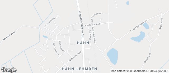 Karte mit Standort von Edeka Hahn-Lehmden