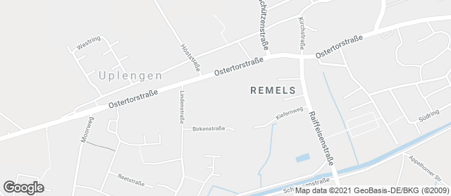 Karte mit Standort von Holzofenbäckerei Ripken Fachgeschäft Remels (im Edeka)
