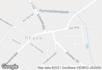 Karte mit Standort von Bäckerei Steffens Backkunst