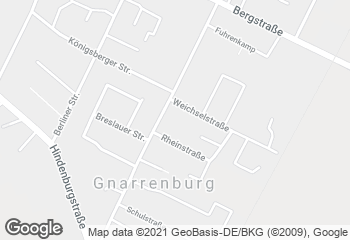 Karte mit Standort von Bäckerei Rohde