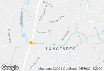 Karte mit Standort von Bäckerei/Konditorei H. von Allwörden GmbH