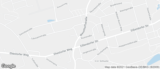 Karte mit Standort von Dat Backhus Weusthoffstraße