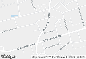 Karte mit Standort von Dat Backhus Weusthoffstraße