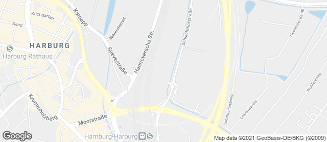 Karte mit Standort von Dat Backhus Bauhaus Harburg