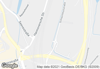 Karte mit Standort von Dat Backhus Bauhaus Harburg