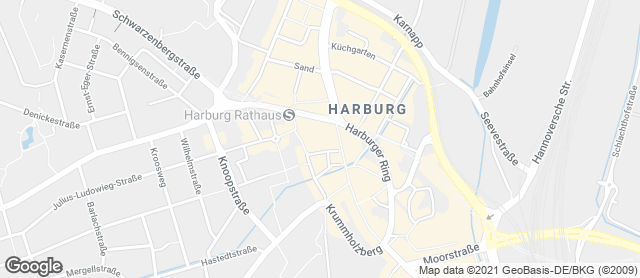 Karte mit Standort von Dat Backhus Harburg Arkaden