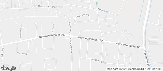 Karte mit Standort von Bäckerei Hillert