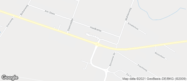 Karte mit Standort von Dat Backhus Börnsen