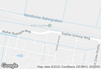 Karte mit Standort von Bäckerei & Konditorei L. Daube KG Markt Allermöhe