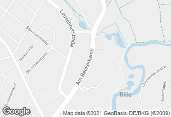 Karte mit Standort von Dat Backhus Am Beckerkamp/Rewe