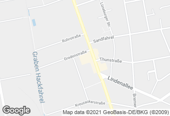 Karte mit Standort von Stadtbäckerei Engelbrecht "Weserstraße"