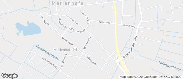 Karte mit Standort von Lorenz Bäcker Victorbur GmbH (EDEKA Marienhafe)